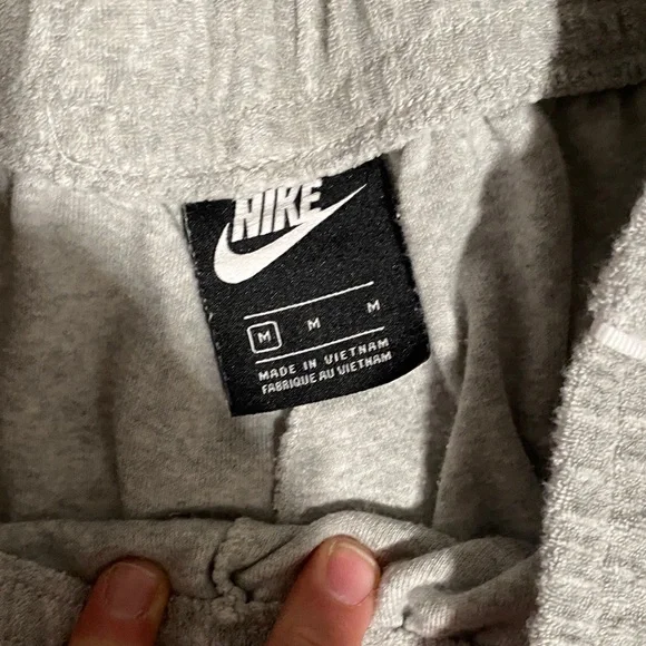 Y2K Vintage Nike Women Light Gray Zipper Jacket Jogger Set - Picture 7 of 10